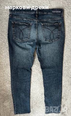 Calvin Klein Jeans Slim Fit - dark-blue denim 34, снимка 2 - Дънки - 54101722