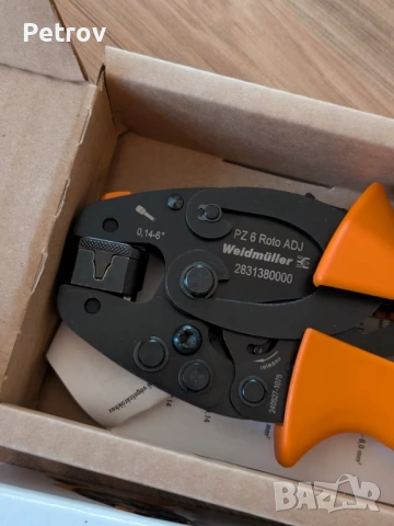 Weidmüller - PZ 6 Roto ADJ - MADE IN GERMANY - ЧИСТО НОВИ PROFI Кримпклещи 0,14 - 6 mm² - GERMANY !!, снимка 3 - Клещи - 54094811