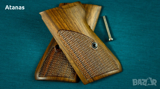 Чирени за Валтер/Walther PP - орехови - ръчноизработени, снимка 2 - Оборудване и аксесоари за оръжия - 54100855