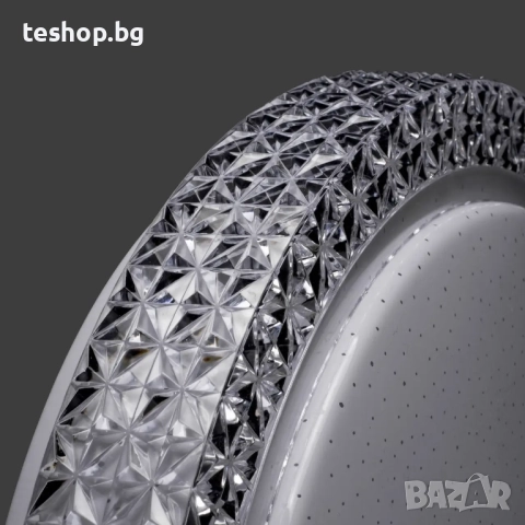 Лампа за таван музикална цветна 40 см 48 W с дистанционно управление, снимка 2 - Лампи за таван - 52285494