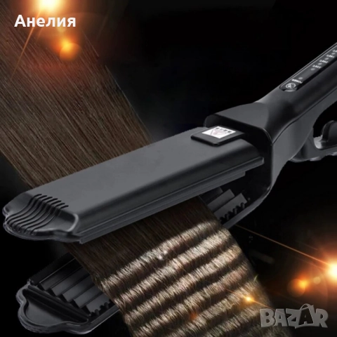 Професионална турмалинова преса за коса с йони за всички типове коса за вафлички, снимка 7 - Преси за коса - 52469890