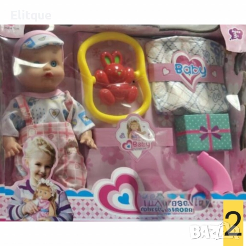 Реалистична кукла бебе с аксесоари, снимка 2 - Кукли - 52786748