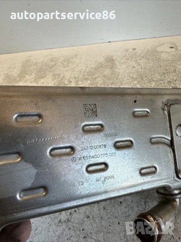 Охладител на EGR клапан за Mercedes W212 2.2 CDI 136Hp (2012) A6511400775, снимка 2 - Части - 53971499