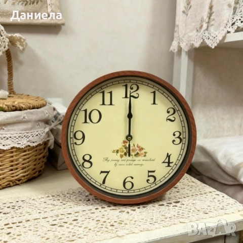 Стенен часовник Ø 25 см — стилен акцент за дома или подарък