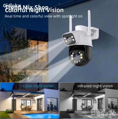 Двойна камера с AI WiFi 6 Mpx iCSee, снимка 14 - Камери - 51557697