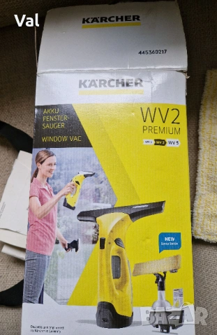 Стъклочистачка KARCHER WV 2 PREMIUM - комплект, снимка 3 - Прахосмукачки - 54233575