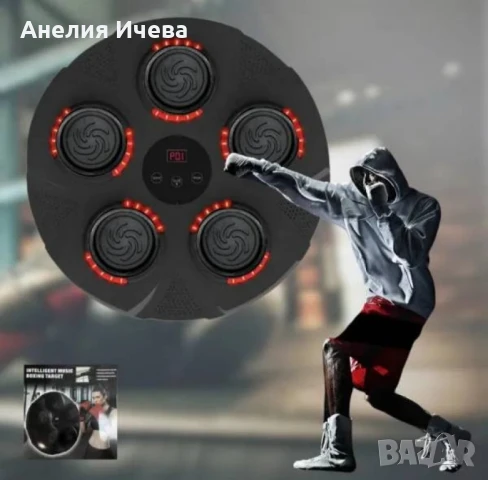 Бокс машина музикална със светлина ,5 мишени, ръкавици, снимка 2 - Бокс - 50502316