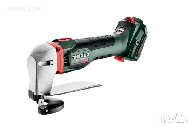 Акумулаторна ножица за ламарина Metabo SCV 18 LTX BL 1.6 – 18 V, до 1.6 мм, Brushless, SOLO + metaBO