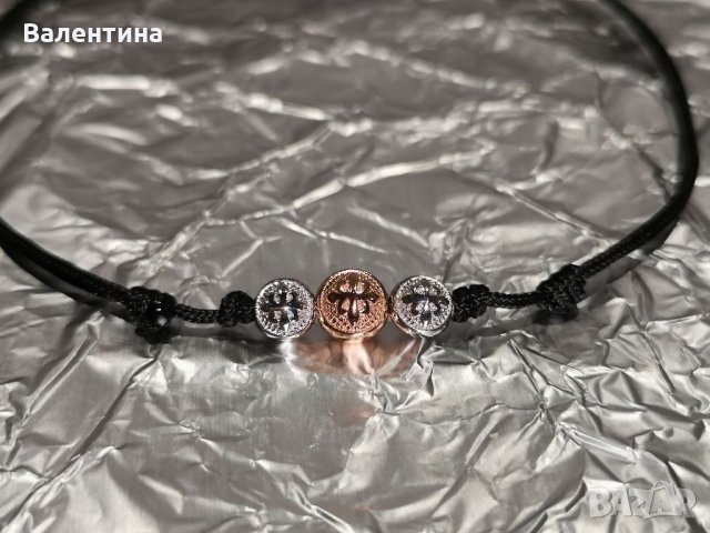 Дамски луксозен гердан Чокър от сребро и розово злато, снимка 7 - Колиета, медальони, синджири - 32114554