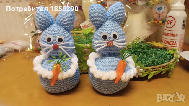 Зайчета от прежда, снимка 4 - Декорация за дома - 54019774