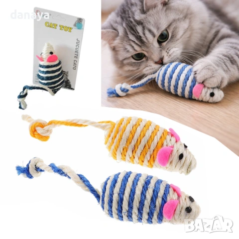 6562 Играчка за котка Дрънкаща мишка, снимка 3 - За котки - 54145716