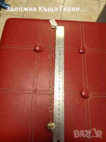 Златно колие 6,92гр.14к, снимка 5 - Колиета, медальони, синджири - 53323741