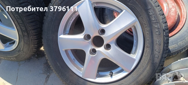 Аломиниев джанти 4х100 14, снимка 2 - Гуми и джанти - 53936161