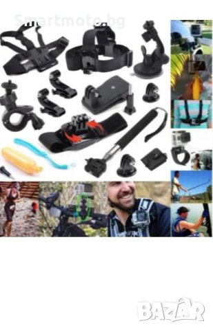 GK9 нов комплект аксесоари за екшън камери 10 части GO PRO SJCAM,EKEN, снимка 1