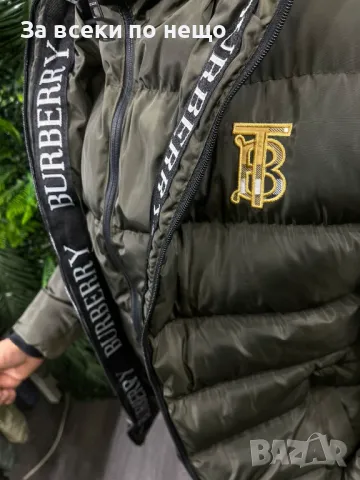 Мъжко зимно яке със силиконов пълнеж и бродирано лого Burberry - 3 налични цвята Код A113, снимка 5 - Якета - 47470658