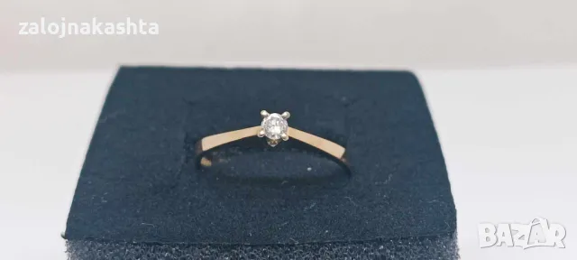 Нов-Златен пръстен с Брилянт-2,37гр/18кр