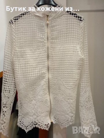 Блуза в бяло, снимка 2 - Блузи с дълъг ръкав и пуловери - 31195179