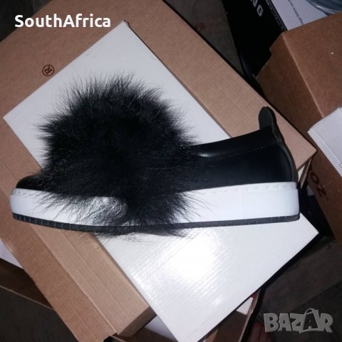 Обувки с естествен пух-Нови!, снимка 3 - Дамски ежедневни обувки - 29515651