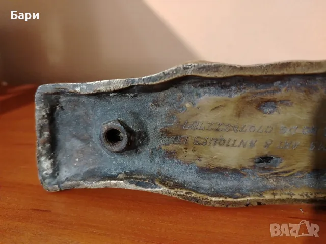 Старо бронзово чукало за врата - Кълвач, снимка 11 - Антикварни и старинни предмети - 48143691