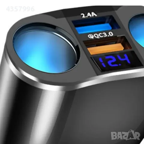 Разклонител за запалка + волтметър PG152, снимка 3 - Аксесоари и консумативи - 49030810