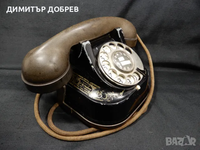 СТАР РЕТРО МЕТАЛЕН ТЕЛЕФОН С ШАЙБА ОФИС ДЕКОРАЦИЯ, снимка 3 - Антикварни и старинни предмети - 49985482