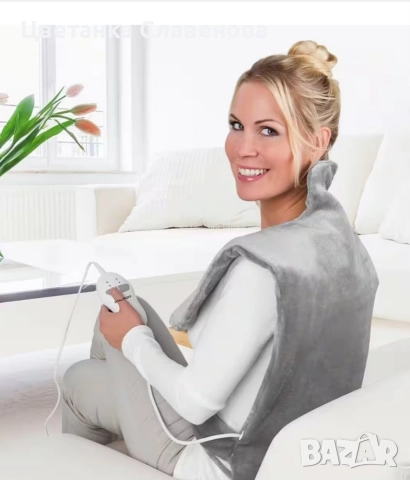 VITALmaxx голямо одеяло за отопление на гръб и рамене с 3 степени , 100 W!