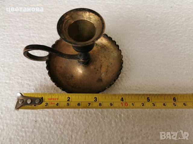 стар свешник, снимка 3 - Антикварни и старинни предмети - 31787265