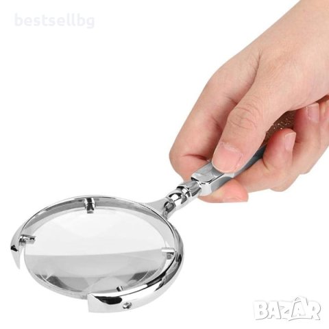 Луксозна увеличителна ръчна мощна лупа голямо увеличение 8X за четене, снимка 6 - Други инструменти - 42652180