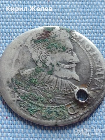 Сребърна монета 6 кройцера 1696г. Сигизмунд трети Малборг Полша 13743, снимка 6 - Нумизматика и бонистика - 42915592