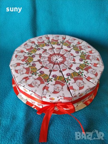 Картонена торта с Дядо Коледа , снимка 8 - Коледни подаръци - 31104866