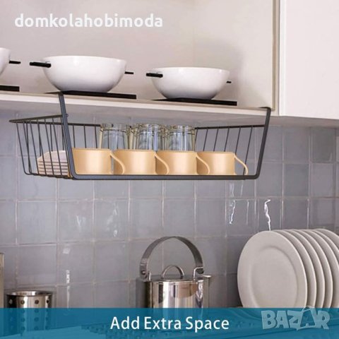 Организационна кошница за под рафт, Метална-40x26x13см