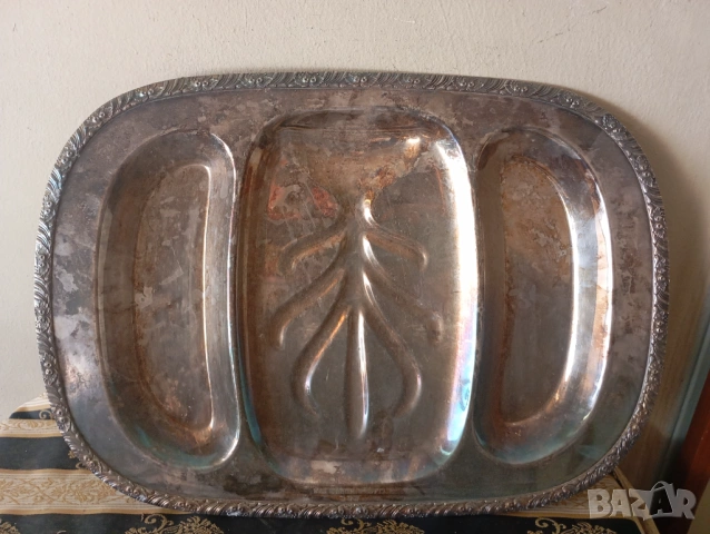 Винтидж посребрен поднос,табла