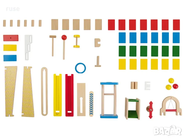 НОВА! Дървена писта "Домино", снимка 3 - Образователни игри - 49351701