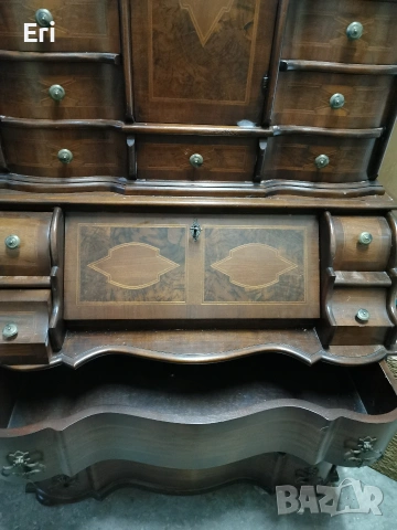 Старинно писалище с надстройка , снимка 2 - Антикварни и старинни предмети - 53121776