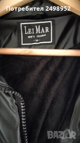 Дамско зимно яке с топла подплата, Размер M /Черен цвят/, снимка 4 - Якета - 52342325