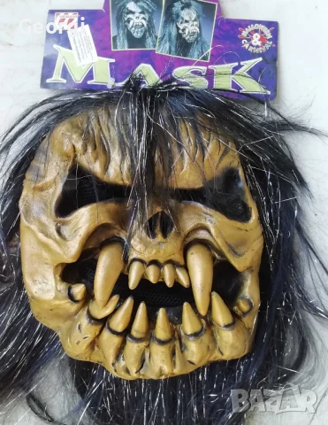 Карнавална маска с перука/парти/хелоуин , снимка 2 - Продукти за коса - 51231522