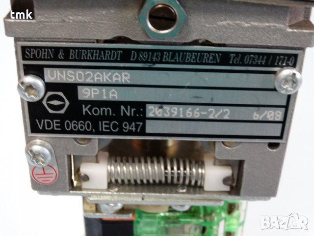 Двупозиционен джойстик SPOHN & BURKHARDT UNS02AKAR, снимка 5 - Резервни части за машини - 29834773