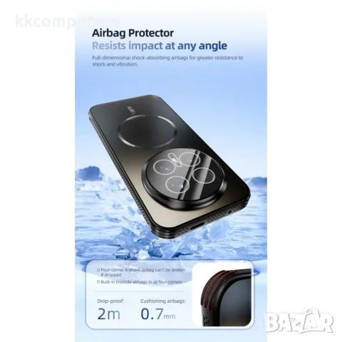 ABEEL за Honor Magic8 Pro 5G Магнитен Охлаждащ TPU PC Калъф с Протектор за Камера и Скрийн Протектор, снимка 5 - Калъфи, кейсове - 55911360