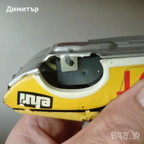 Стара ламаринена количка Ehri (ГДР) – Модел "Рали 15" – С работещ механизъм (За реставрация), снимка 7 - Колекции - 55800662