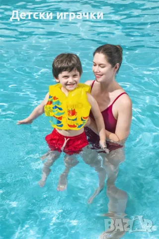 Детска надуваема жилетка BESTWAY Bermudabay Swim Vest, 41×30 см, PVC, за деца 3-6 г, снимка 1