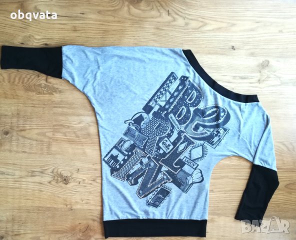 Дамска блуза с паднало рамо