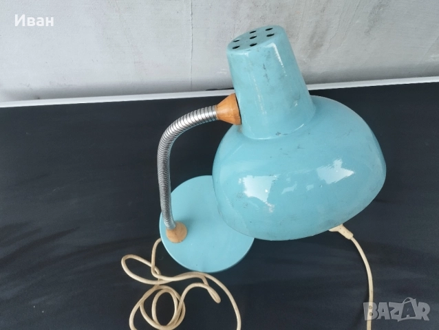 Стара настолна лампа / Индустриална настолна лампа, снимка 4 - Антикварни и старинни предмети - 52370169