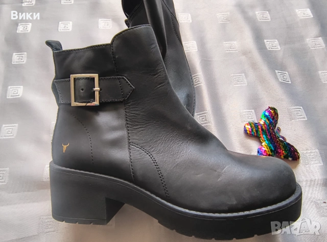 Дамски боти 41 номер  естествена кожа - Windsor Smith , снимка 4 - Дамски боти - 54231688