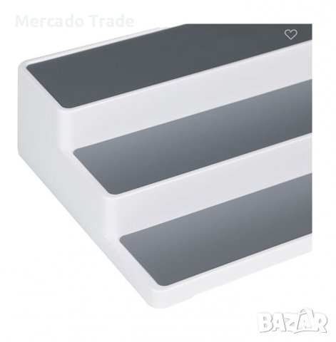 Поставка за подправки Mercado Trade, 3 нива, Пластмаса, Бял, снимка 3 - Аксесоари за кухня - 38702615