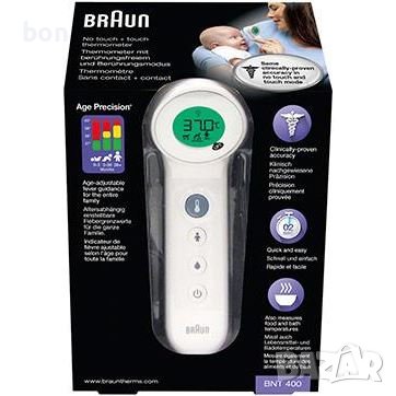 Безконтактен термометър за чело Braun BNT400, снимка 1 - Други - 39997473