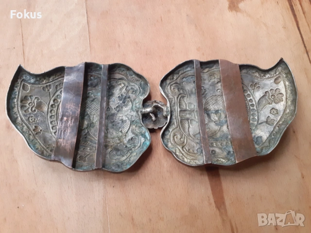 Голяма стара автентична възрожденска пафта пафти чапрази, снимка 4 - Антикварни и старинни предмети - 53270102