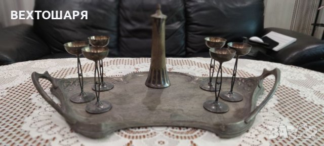 Старинен Посребрен Немски Сервиз WMF, снимка 9 - Антикварни и старинни предмети - 38470697