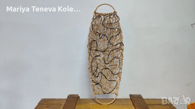 Панери от ратан, бананови листа и бамбук. , снимка 10 - Декорация за дома - 54345985