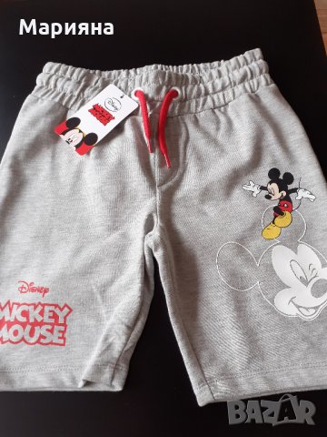 нови памучни панталони за момче 5-6 год. и 6-7год. Мики, снимка 4 - Детски къси панталони - 30906598
