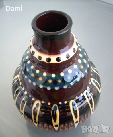 Старинна ваза керамика , снимка 3 - Антикварни и старинни предмети - 52898925